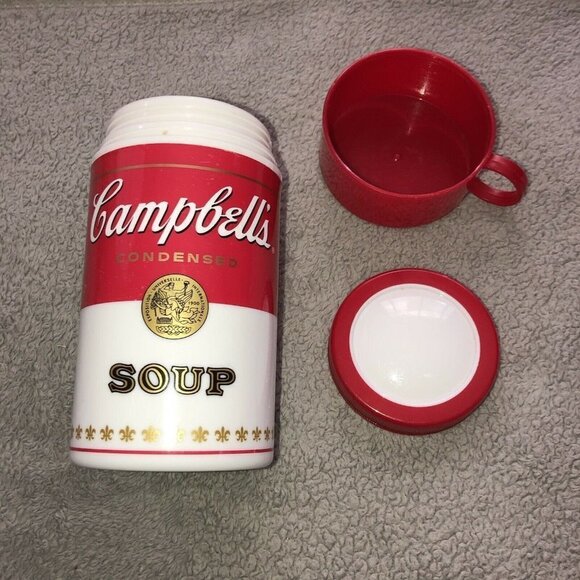 Vintage 1998 Campbell's Soup Thermos Container With Lid - Picture 2 of 6